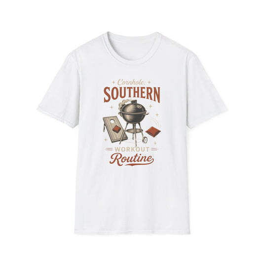 Cornhole Southern Workout Routine Fun Game T-Shirt