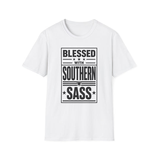 Blessed With Southern Sass T-Shirt - HomeGrown South Graphic Tee (View 2)
