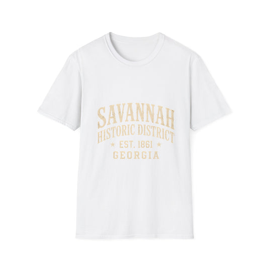 Savannah Historic District Established 1861 Georgia T-Shirt - HomeGrown South Graphic Tee (View 2)