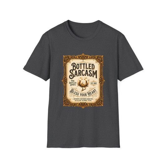 Bottled Sarcasm Vintage Label Graphic T-Shirt
