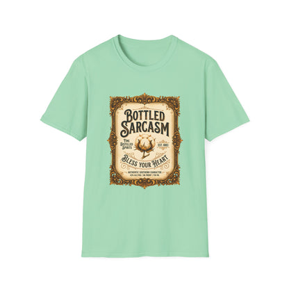 Bottled Sarcasm Vintage Label Graphic T-Shirt