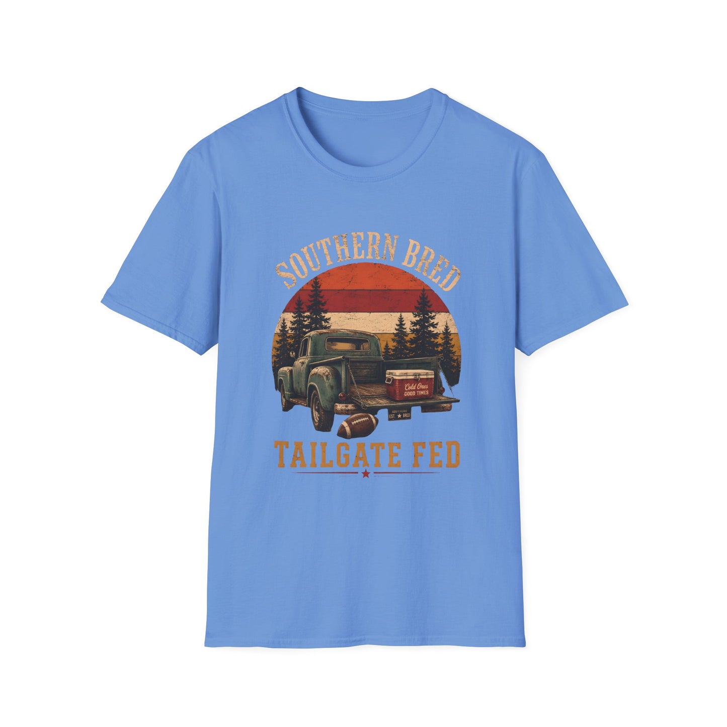Southern Bred Tailgate Fed Vintage Truck T-Shirt