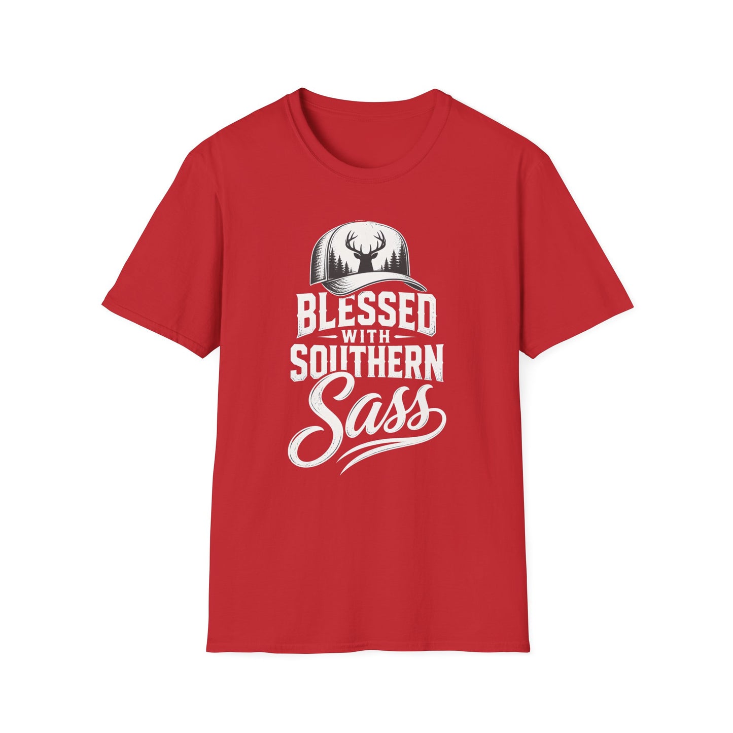 Blessed With Southern Sass Deer Hat T-Shirt
