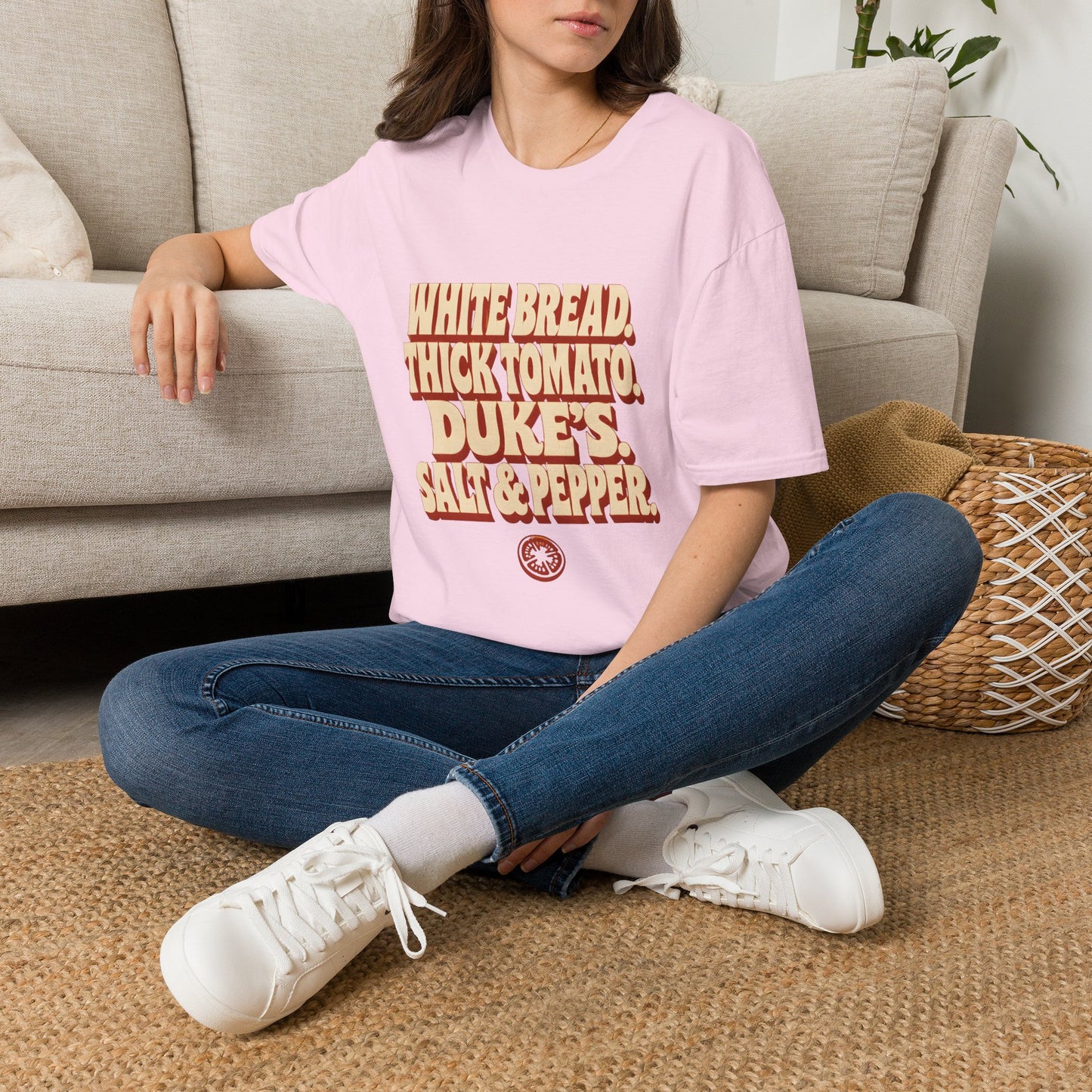 White Bread Thick Tomato Dukes Salt Pepper T-Shirt