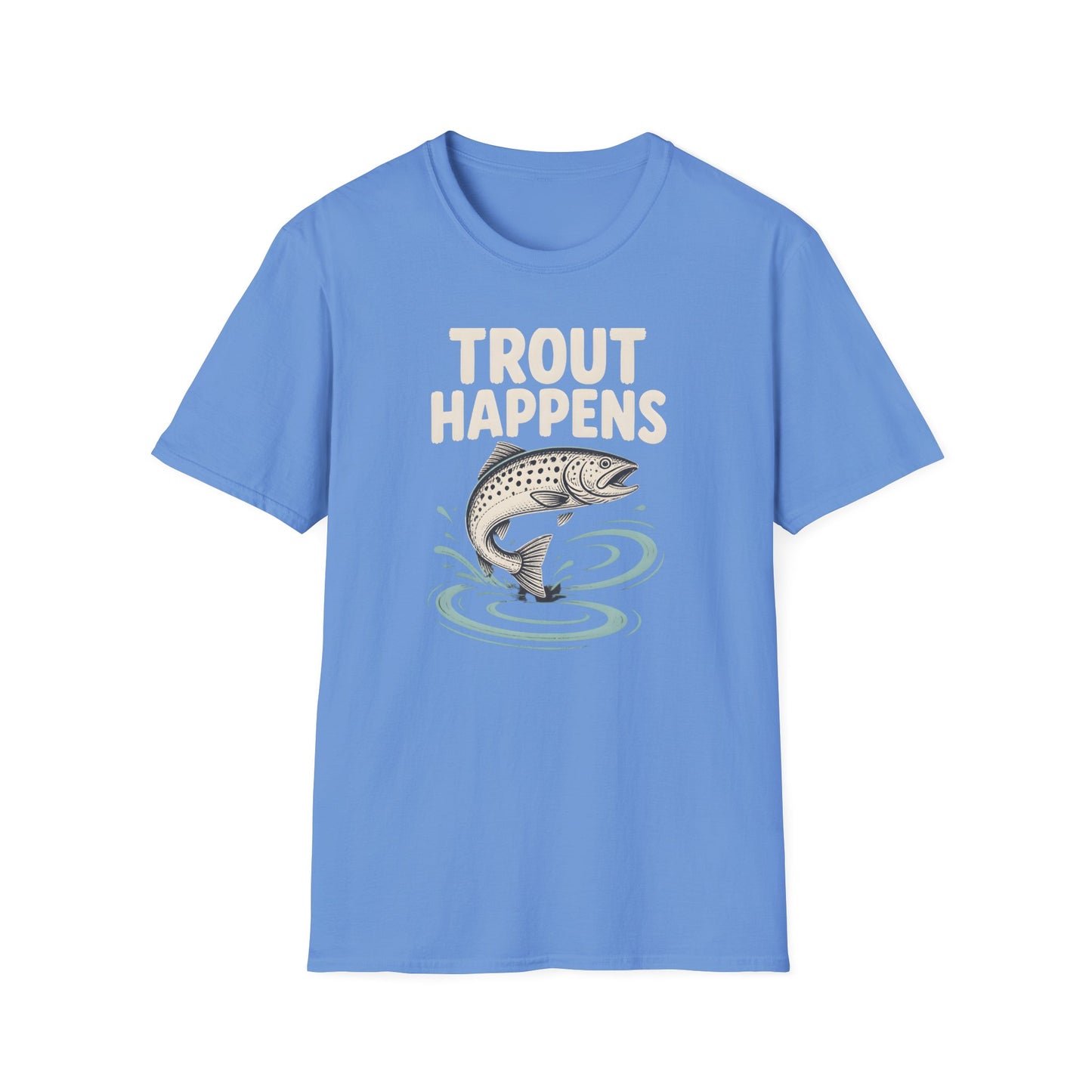 Trout Happens Fishing Lover Fisherman Outdoor Angler T-Shirt