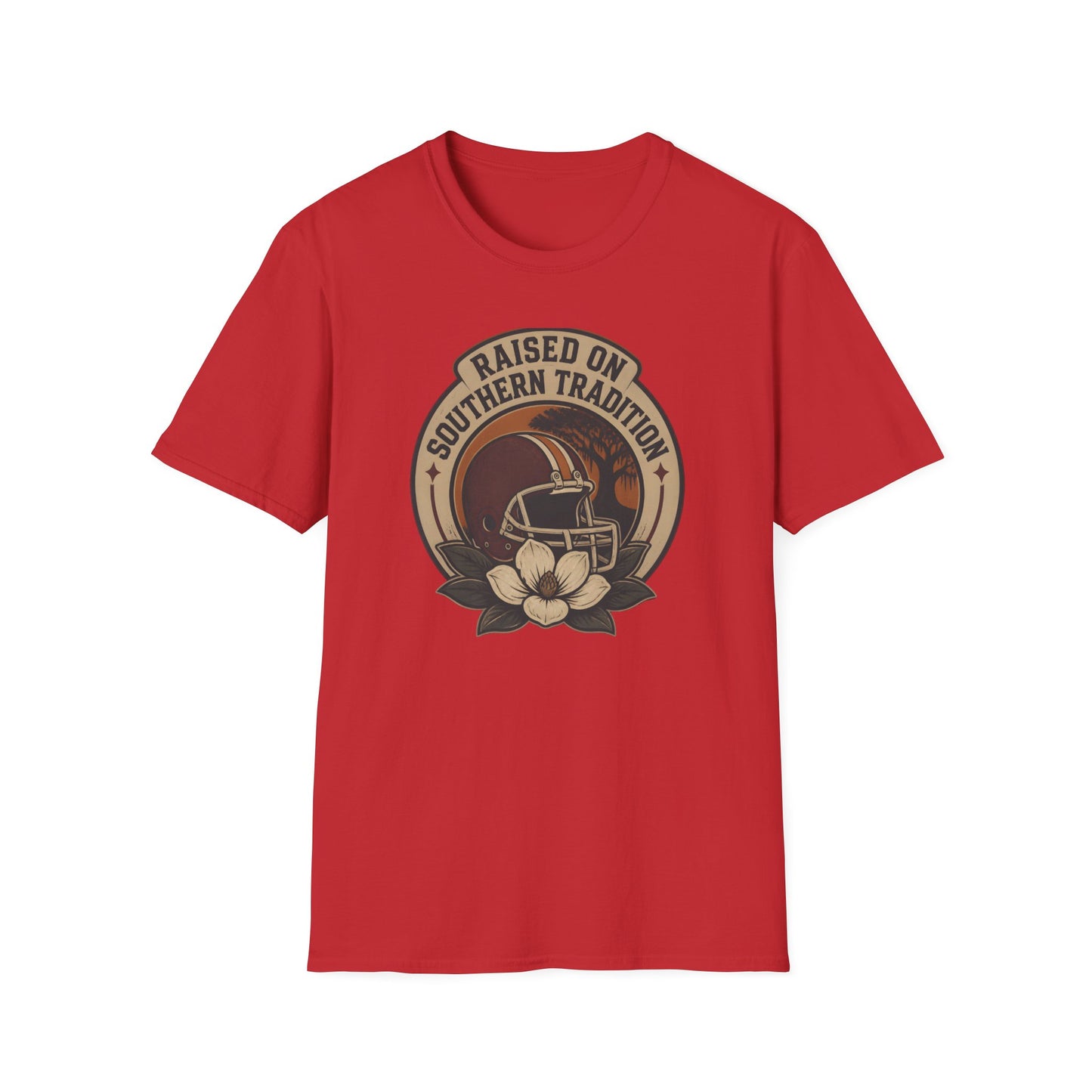 Raised On Southern Tradition Vintage Football Helmet T-Shirt