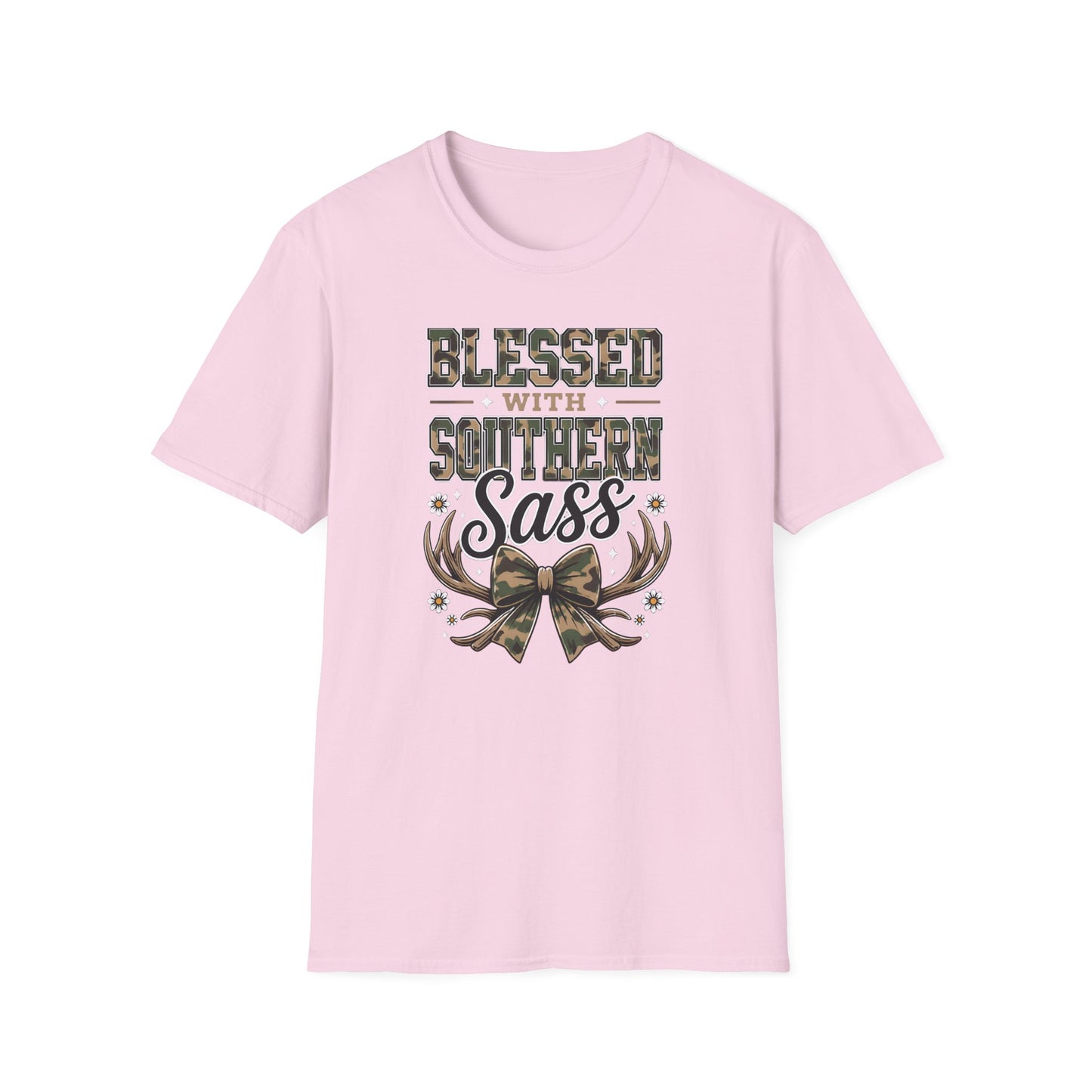 Blessed With Southern Sass Camouflage T-Shirt