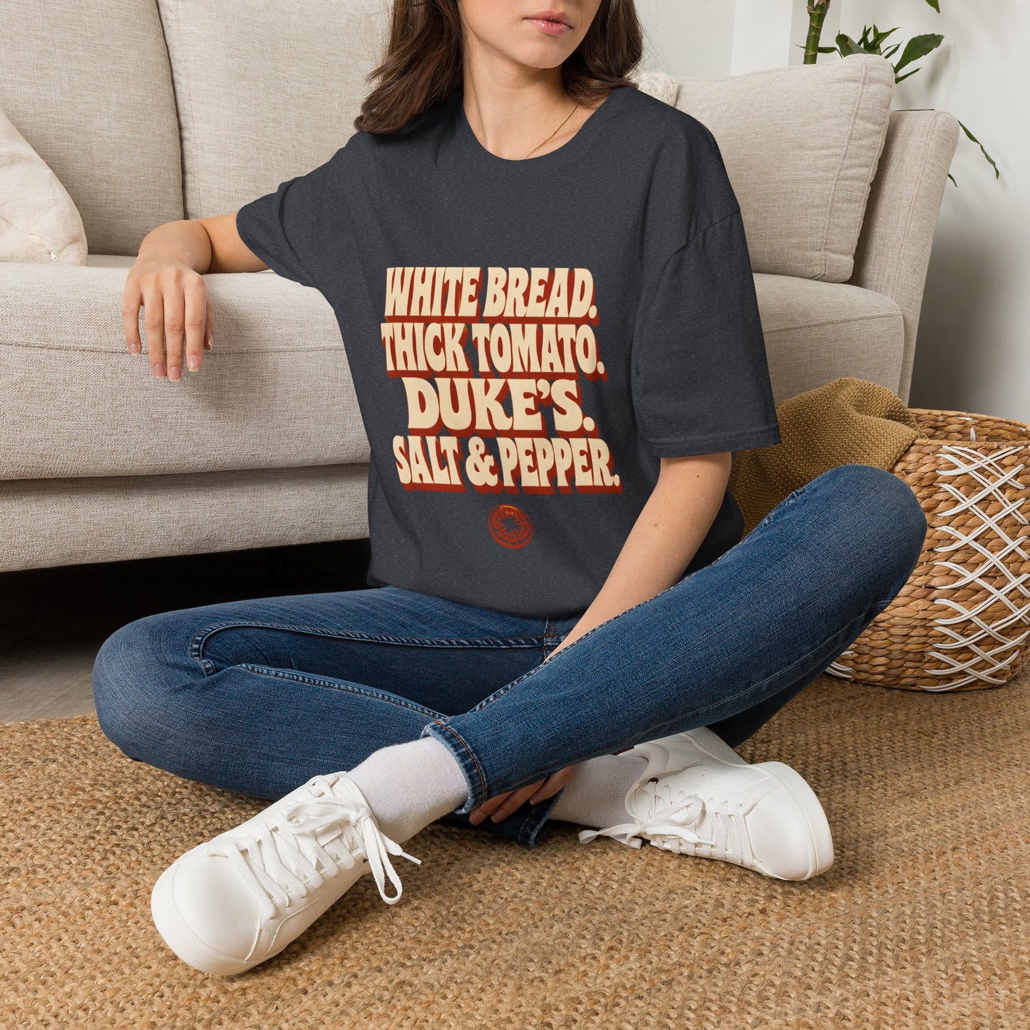 White Bread Thick Tomato Dukes Salt Pepper T-Shirt