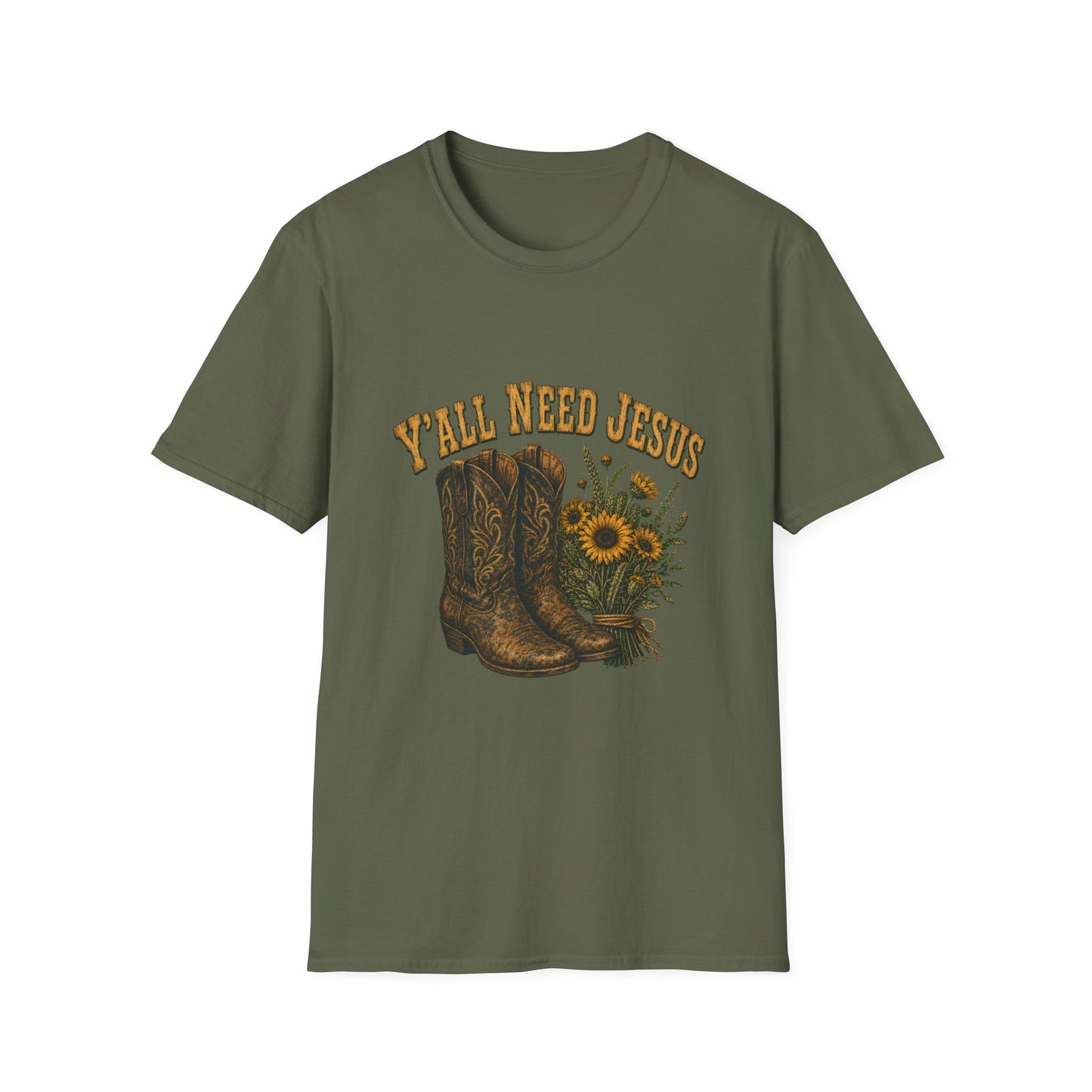 I'll Need Jesus Cowboy Western Faith T-Shirt