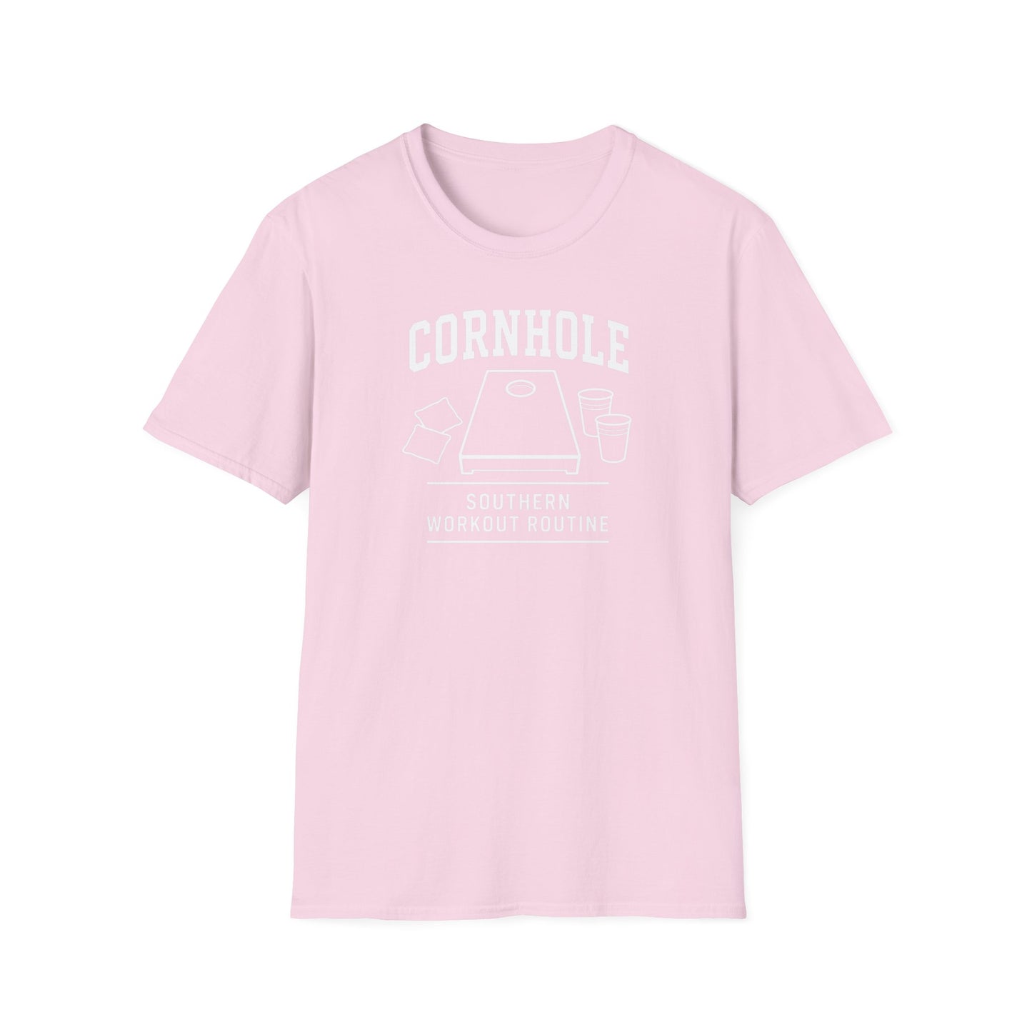 Cornhole Southern Workout Routine Game T-Shirt