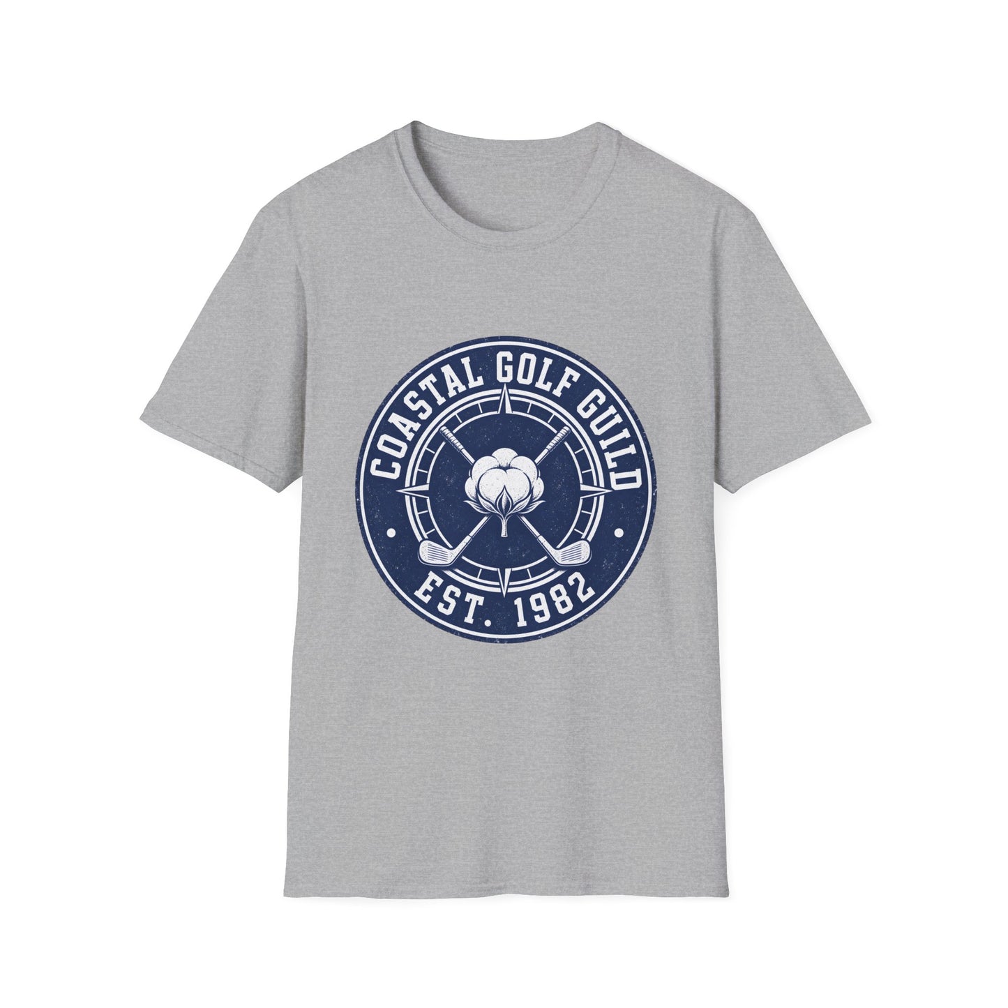 Coastal Golf Guild Vintage Golf Logo (Est. 1982) T-Shirt