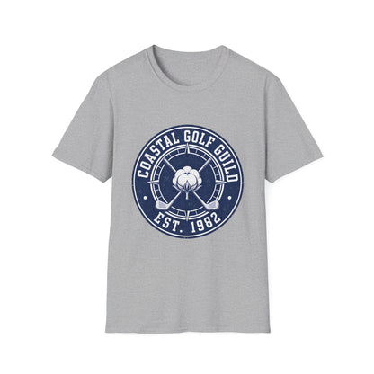 Coastal Golf Guild Vintage Golf Logo (Est. 1982) T-Shirt - HomeGrown South Graphic Tee (View 5)