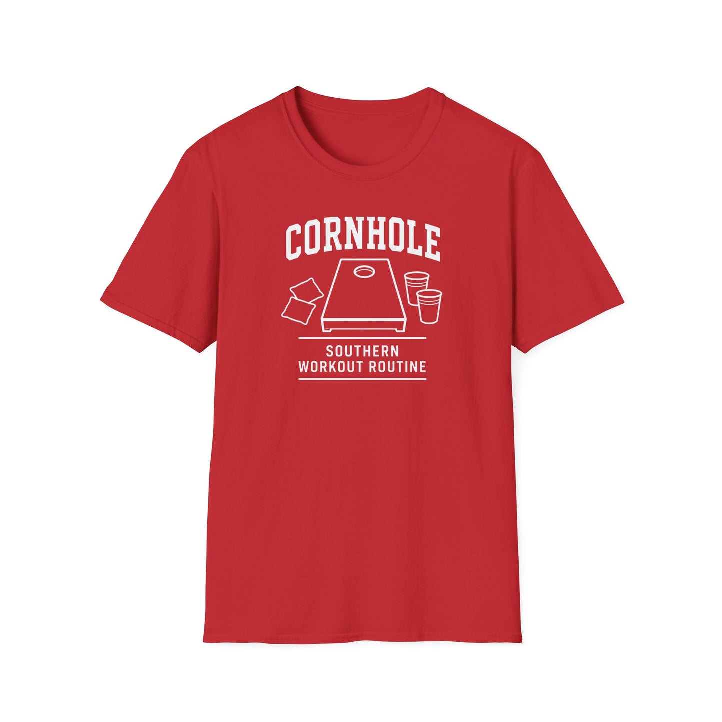 Cornhole Southern Workout Routine Game T-Shirt