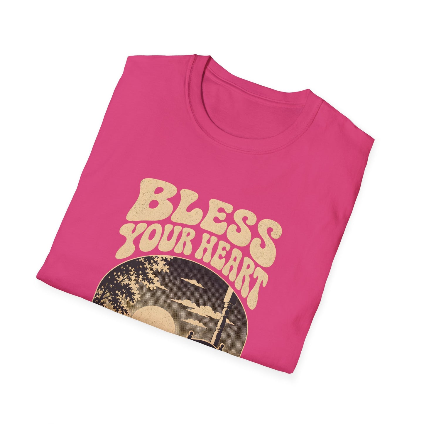 Bless Your Heart Southern Sunset Porch Graphic T-shirt
