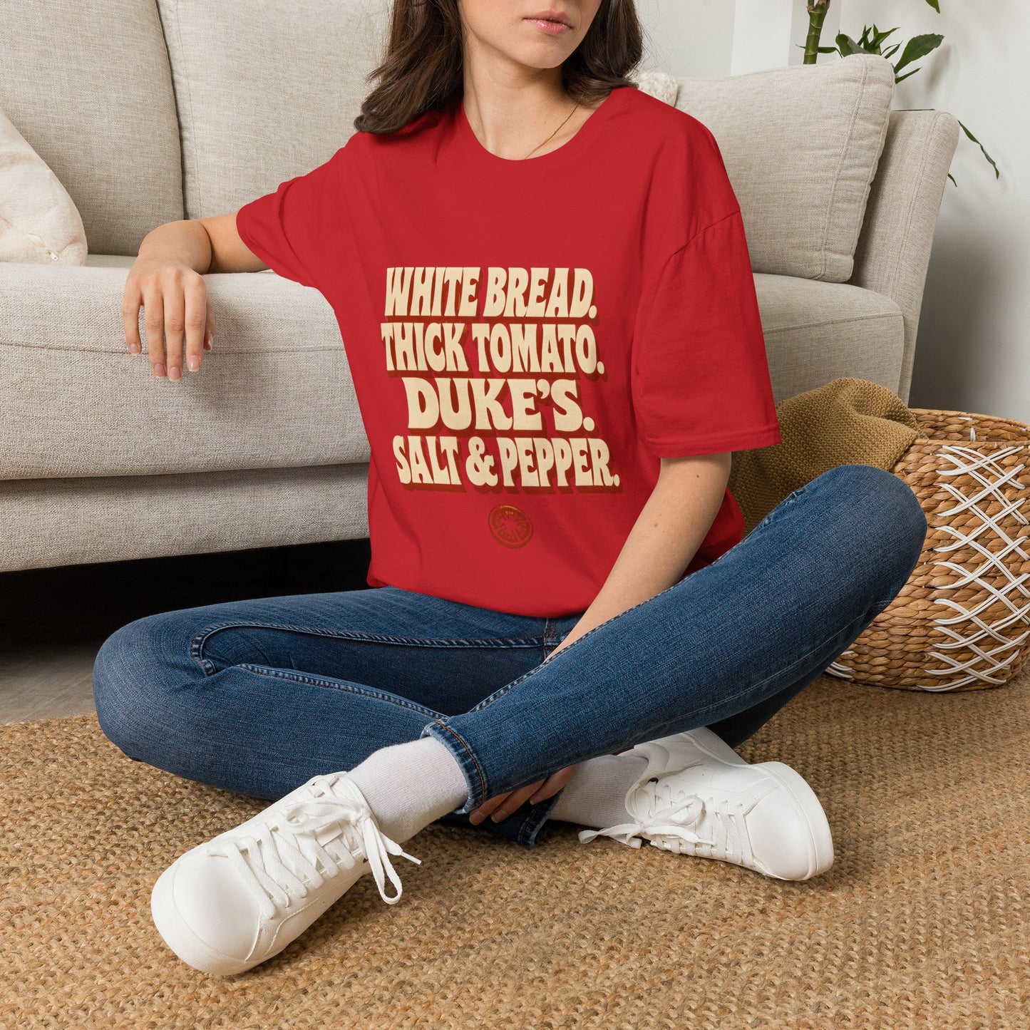 White Bread Thick Tomato Dukes Salt Pepper T-Shirt