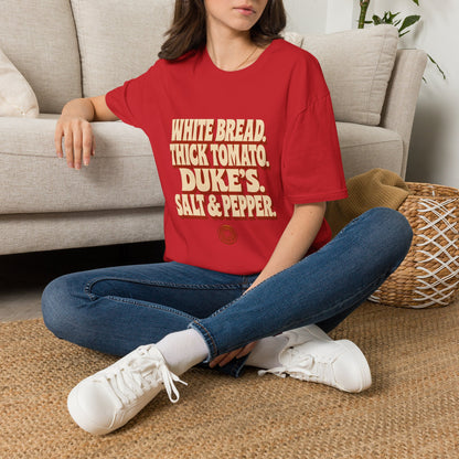 White Bread Thick Tomato Dukes Salt Pepper T-Shirt