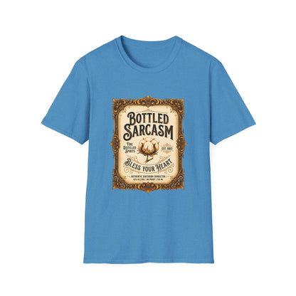 Bottled Sarcasm Vintage Label Graphic T-Shirt