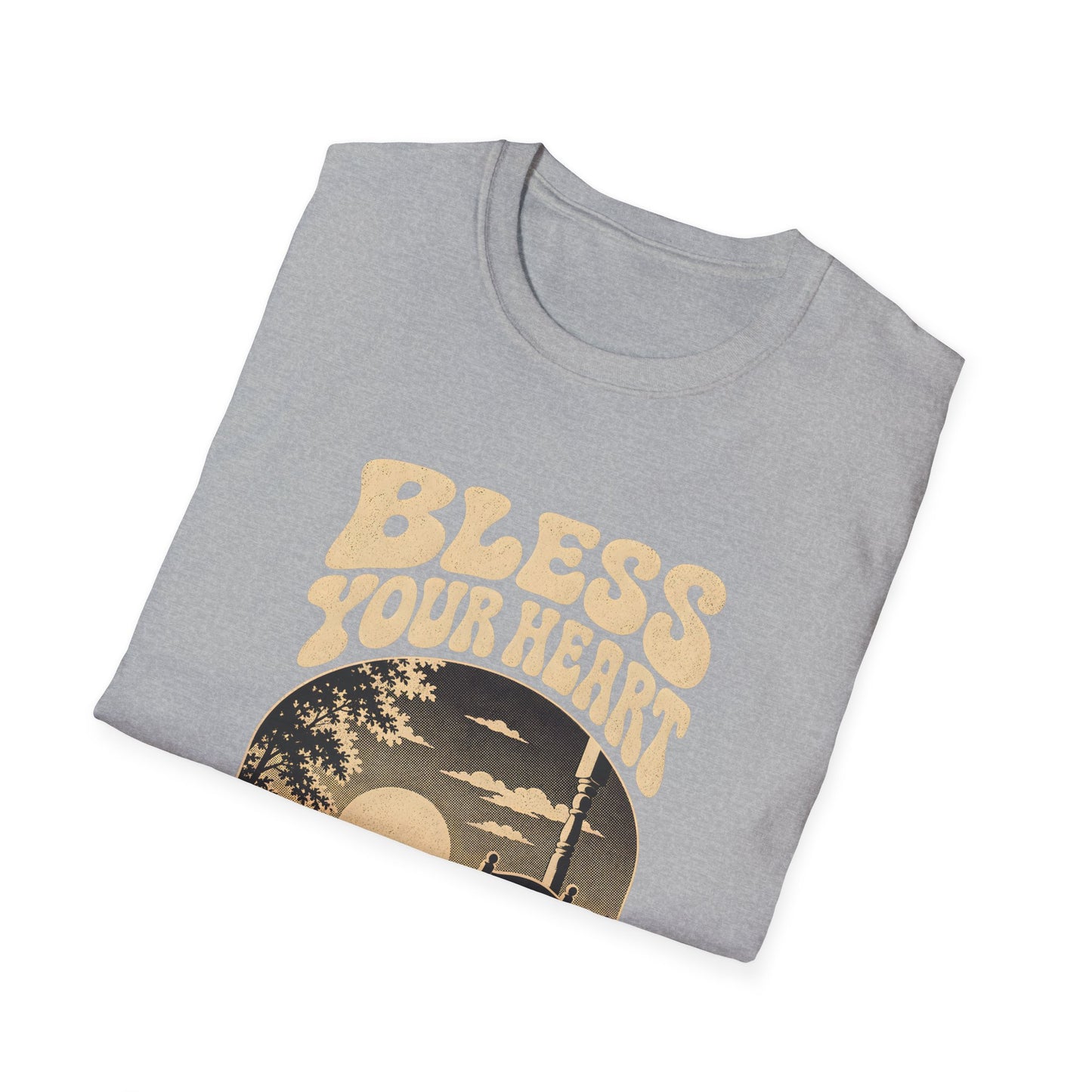 Bless Your Heart Southern Sunset Porch Graphic T-shirt