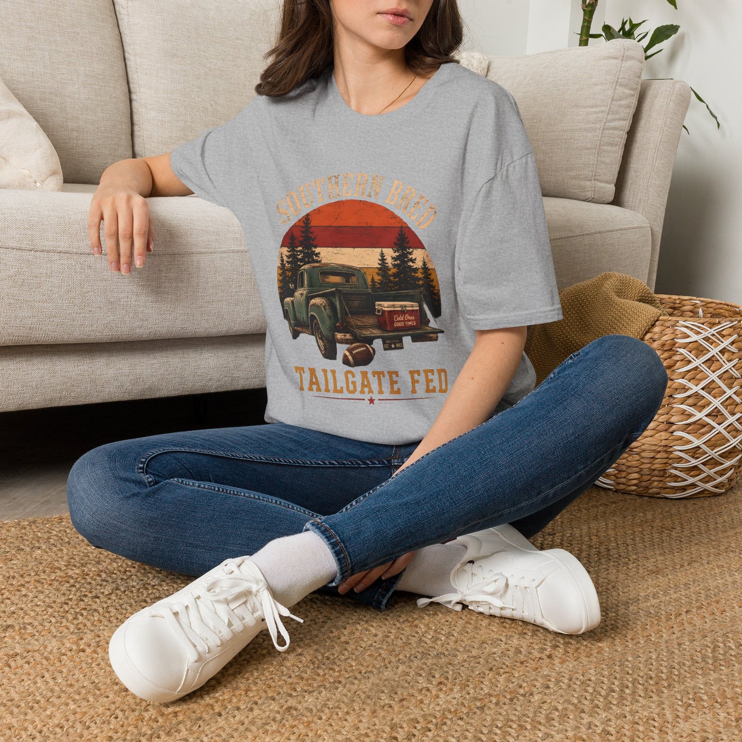 Southern Bred Tailgate Fed Vintage Truck T-Shirt