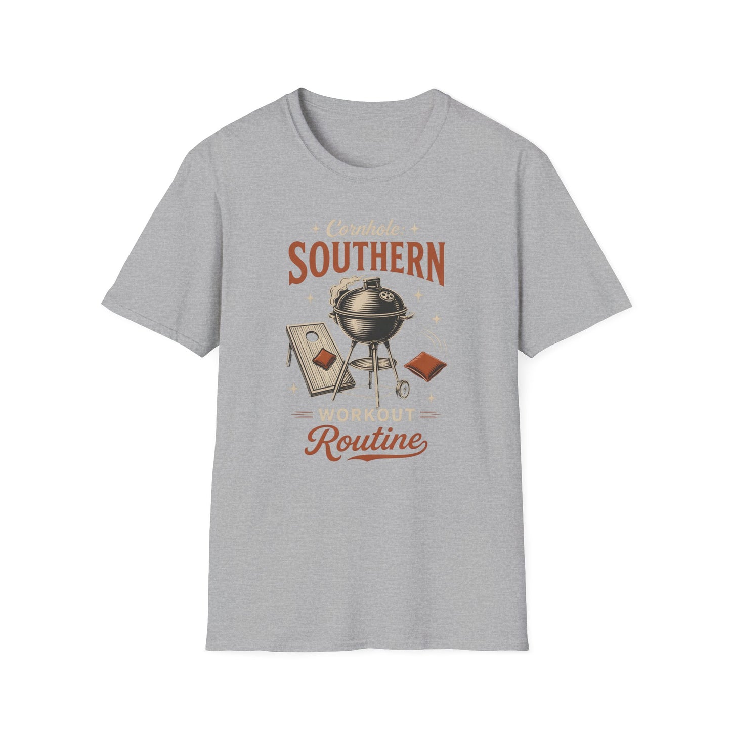 Cornhole Southern Workout Routine Fun Game T-Shirt