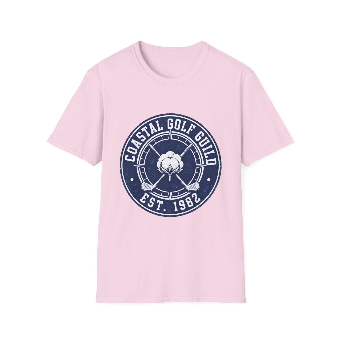 Coastal Golf Guild Vintage Golf Logo (Est. 1982) T-Shirt