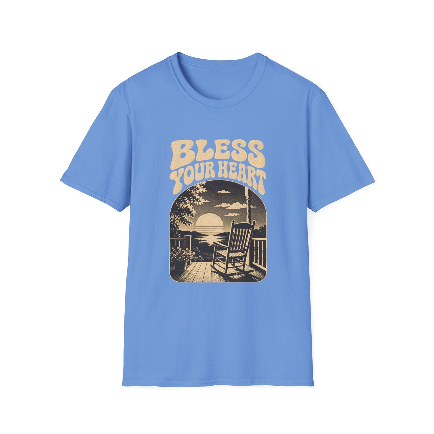Bless Your Heart Southern Sunset Porch Graphic T-shirt