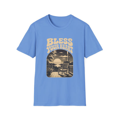 Bless Your Heart Southern Sunset Porch Graphic T-shirt - HomeGrown South Graphic Tee (View 10)
