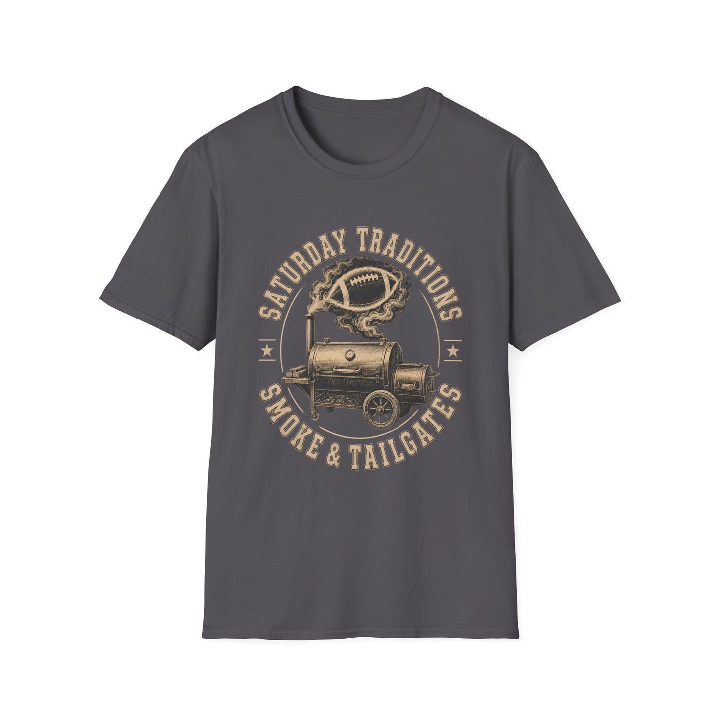 Saturday Traditions Smoke Tailgate Football T-Shirt