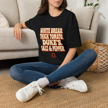 White Bread Thick Tomato Dukes Salt Pepper T-Shirt