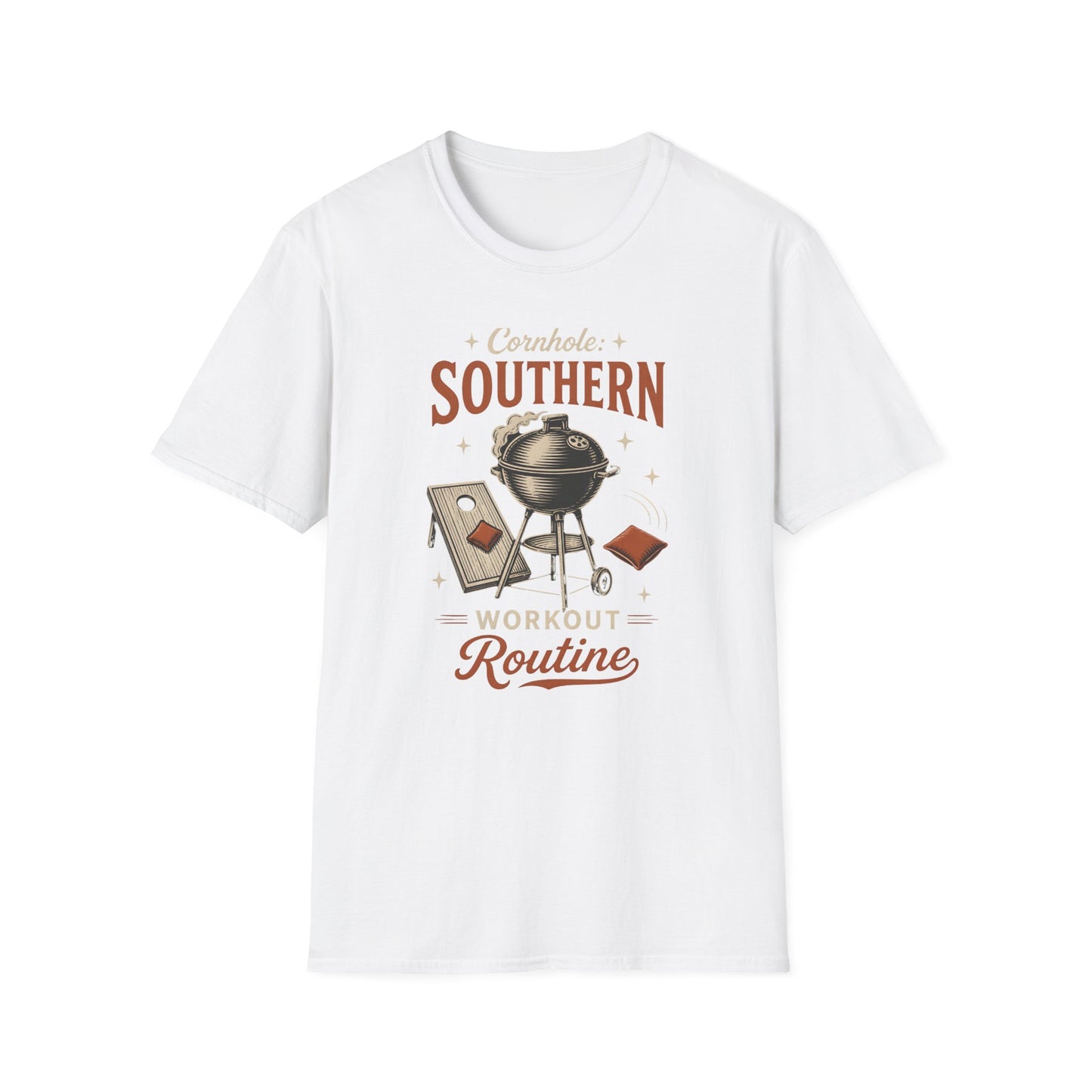 Cornhole Southern Workout Routine Fun Game T-Shirt