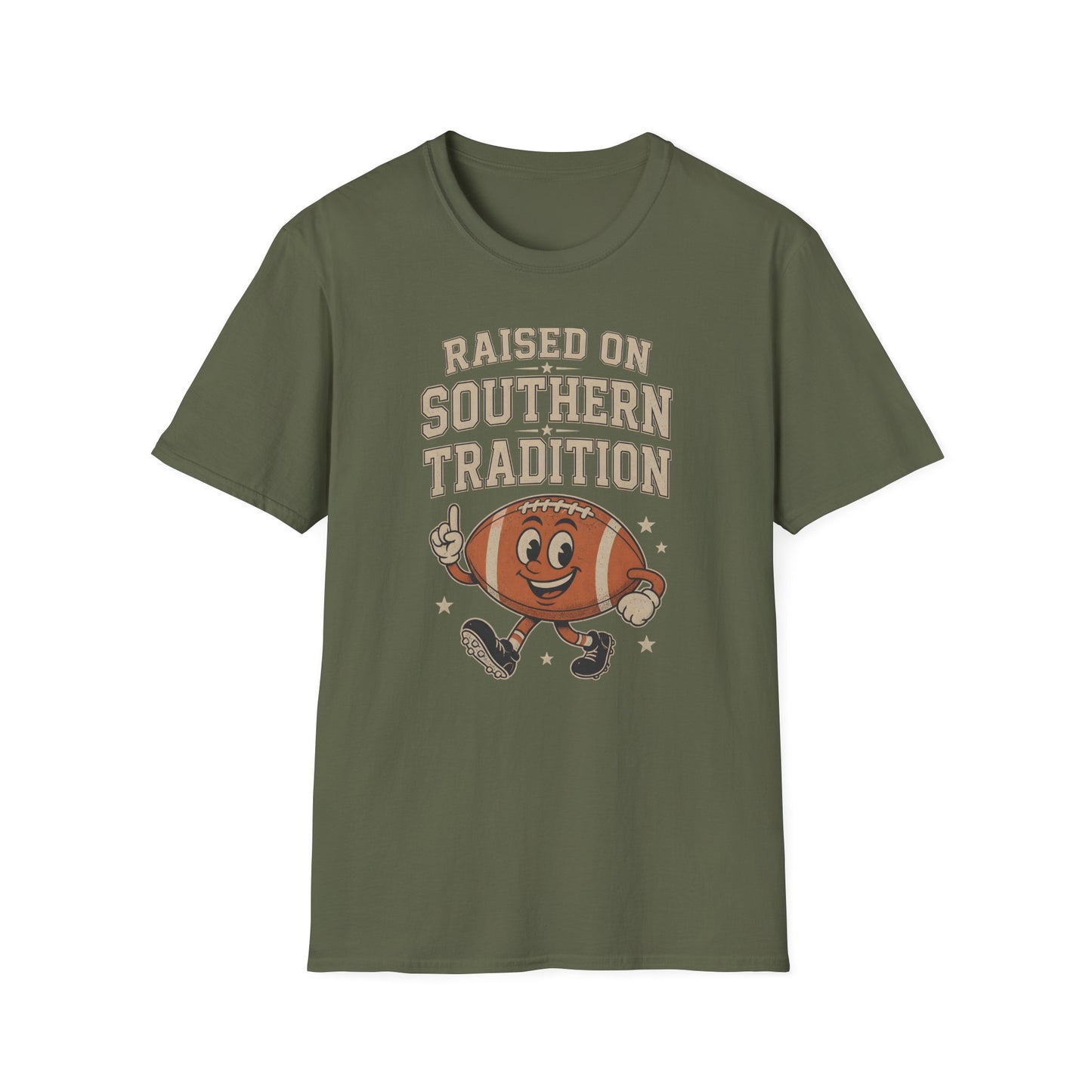 Raised On Southern Tradition Football Fan T-Shirt