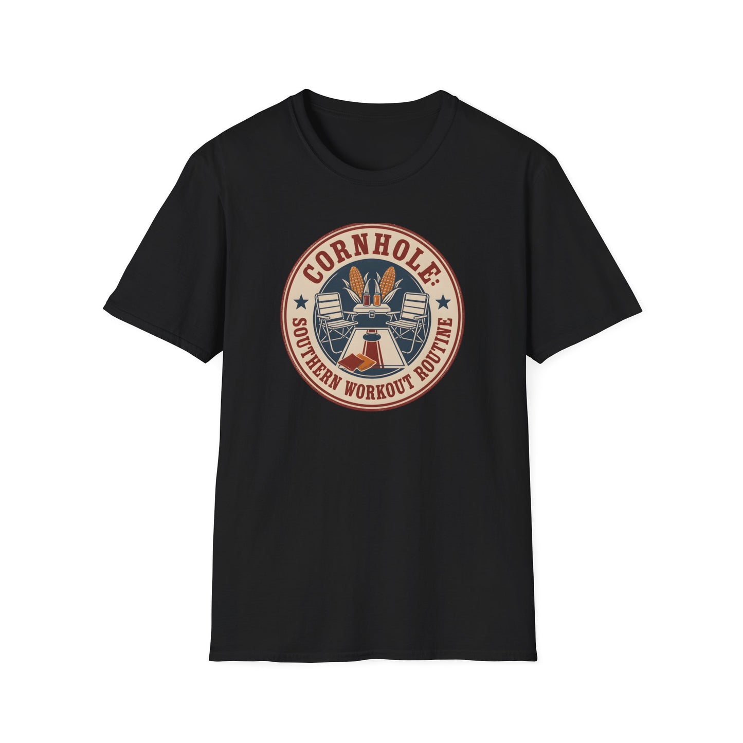 Cornhole Southern Workout Routine Fun Game T-Shirt