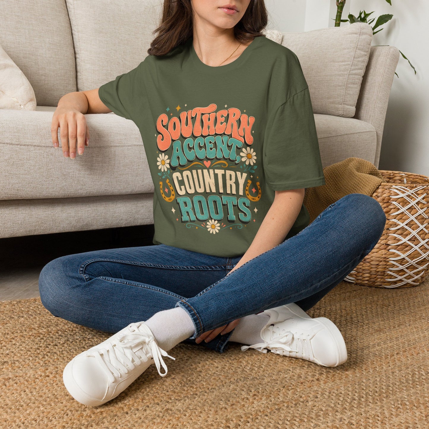 Southern Accent Country Roots Retro T-Shirt