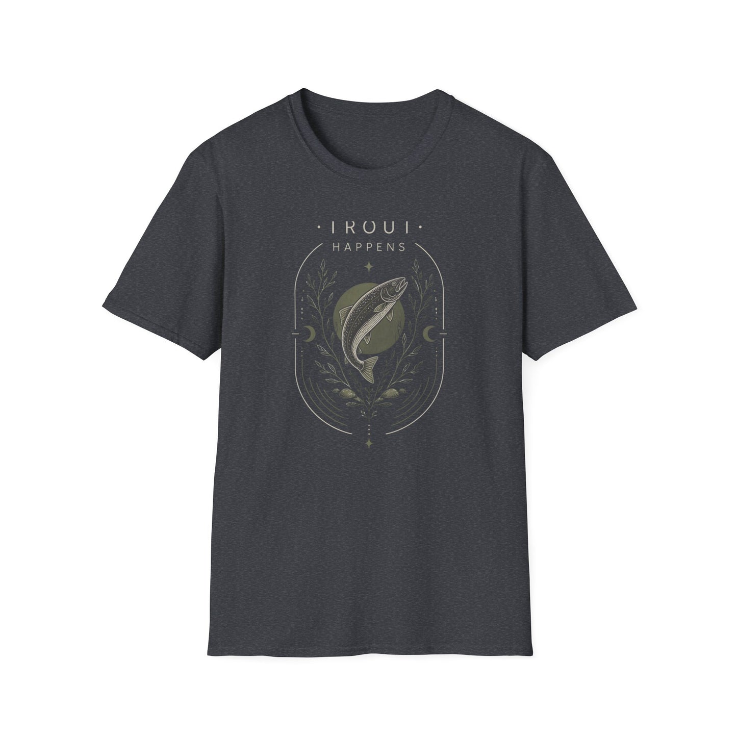 Trout Happens Fishing Lover Fisherman Outdoor Nature T-Shirt
