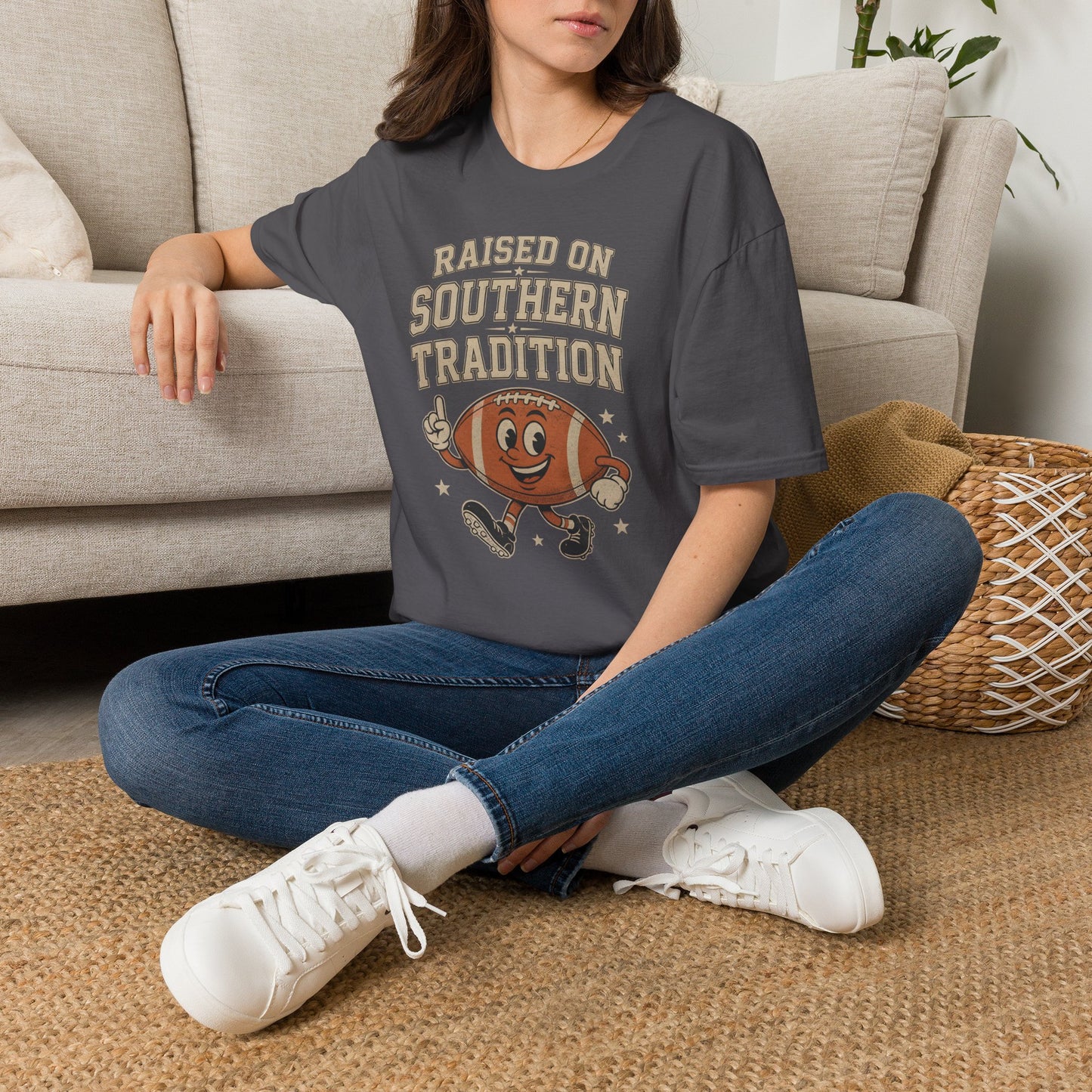 Raised On Southern Tradition Football Fan T-Shirt