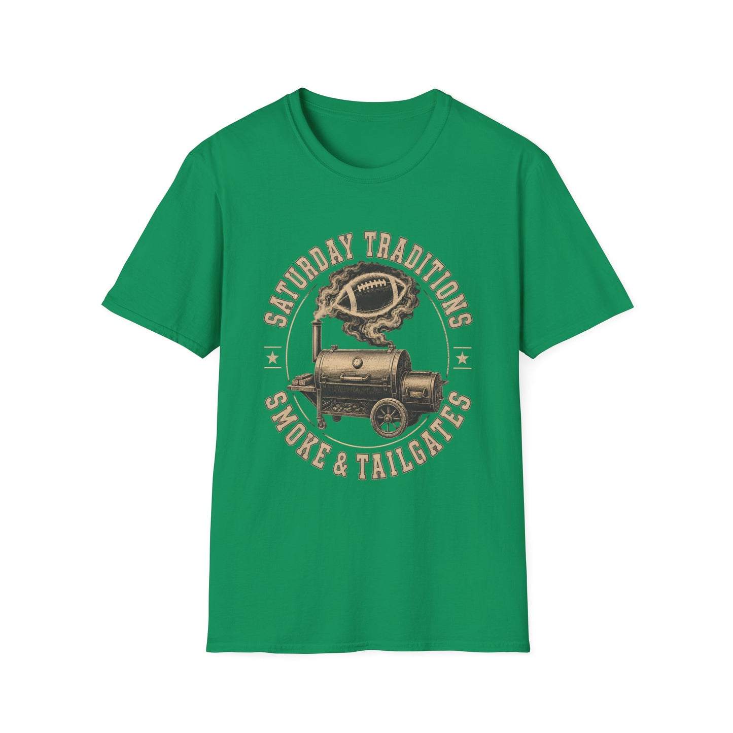 Saturday Traditions Smoke Tailgate Football T-Shirt