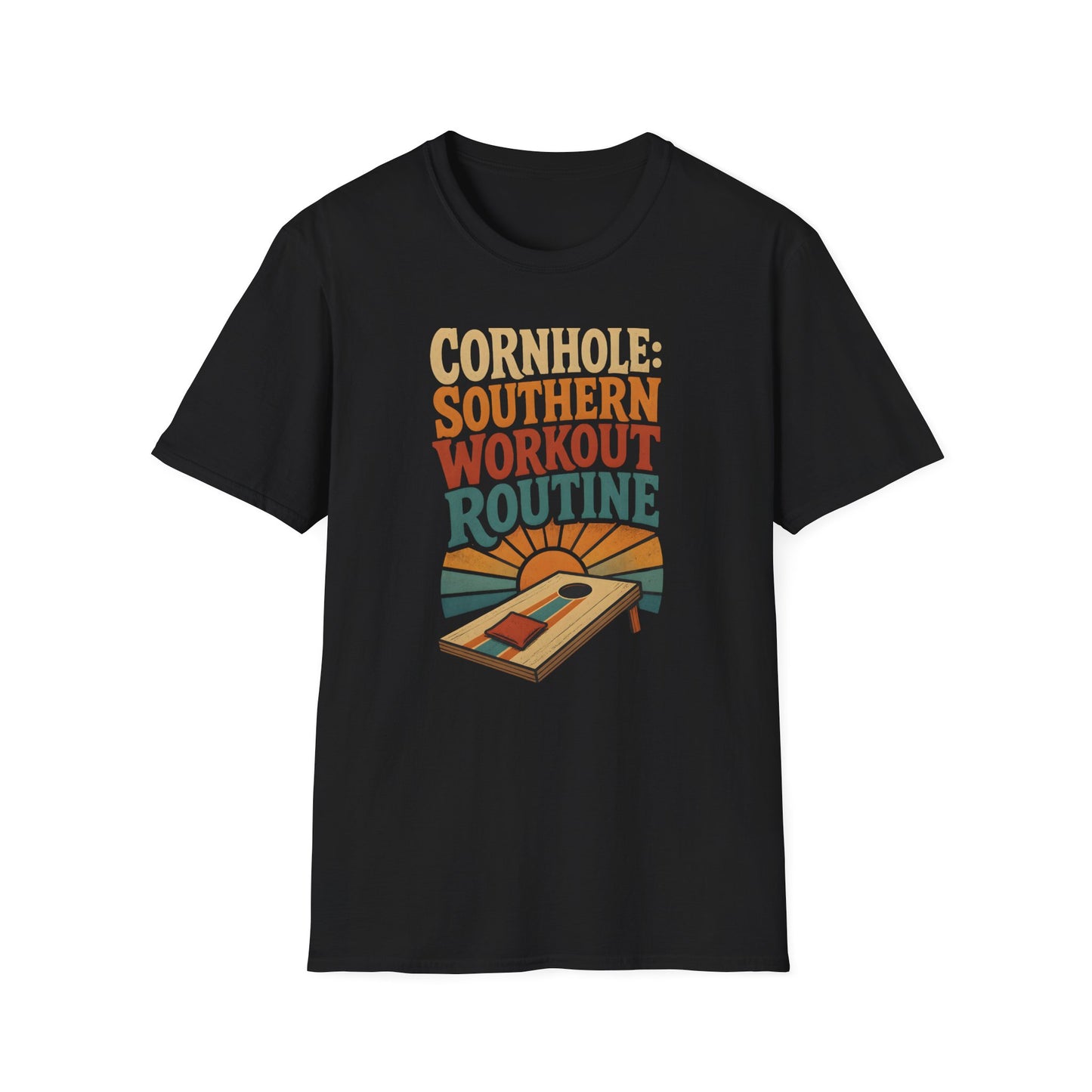 Cornhole Southern Workout Routine Fun T-Shirt