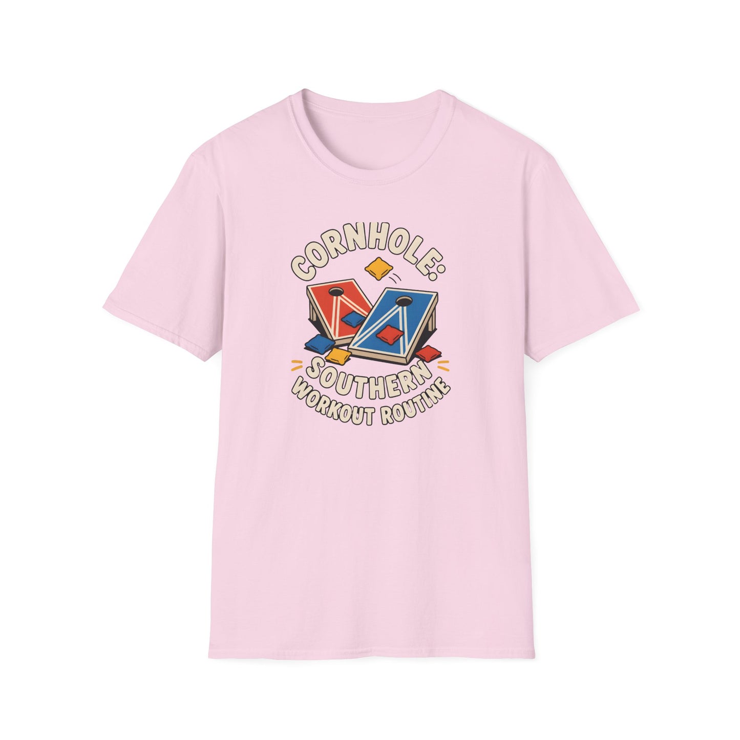 Cornhole Southern Workout Routine Fun Game T-Shirt