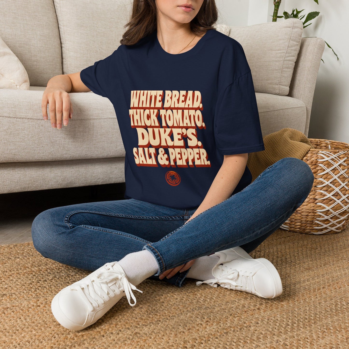 White Bread Thick Tomato Dukes Salt Pepper T-Shirt