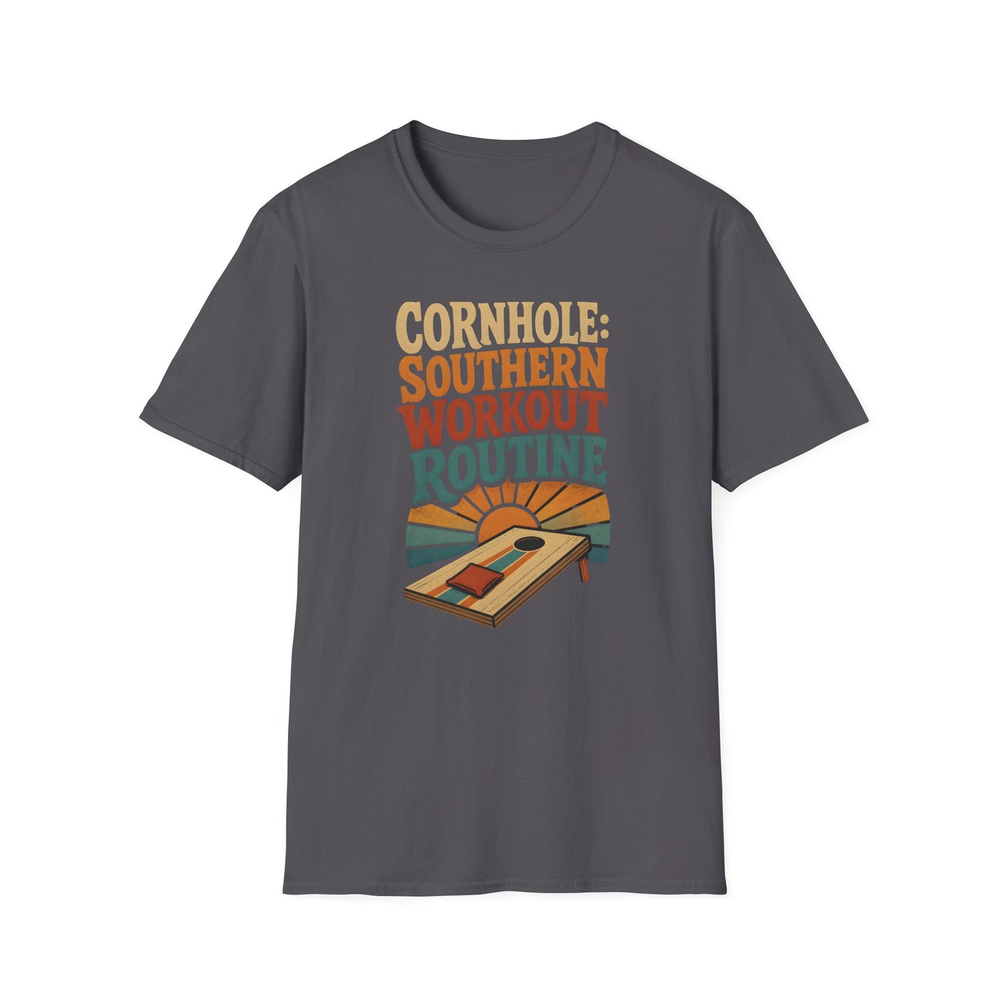 Cornhole Southern Workout Routine Fun T-Shirt