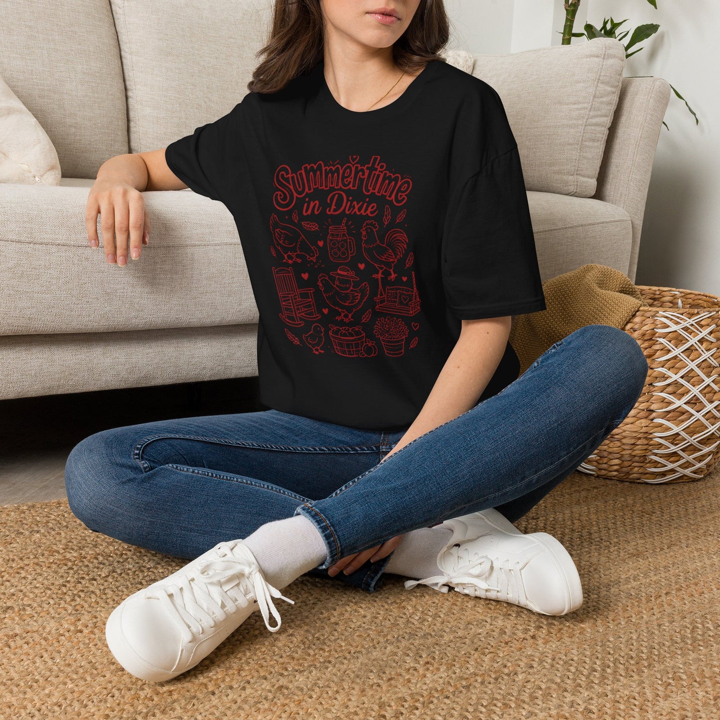 Summertime In Dixie Life With Chickens T-Shirt