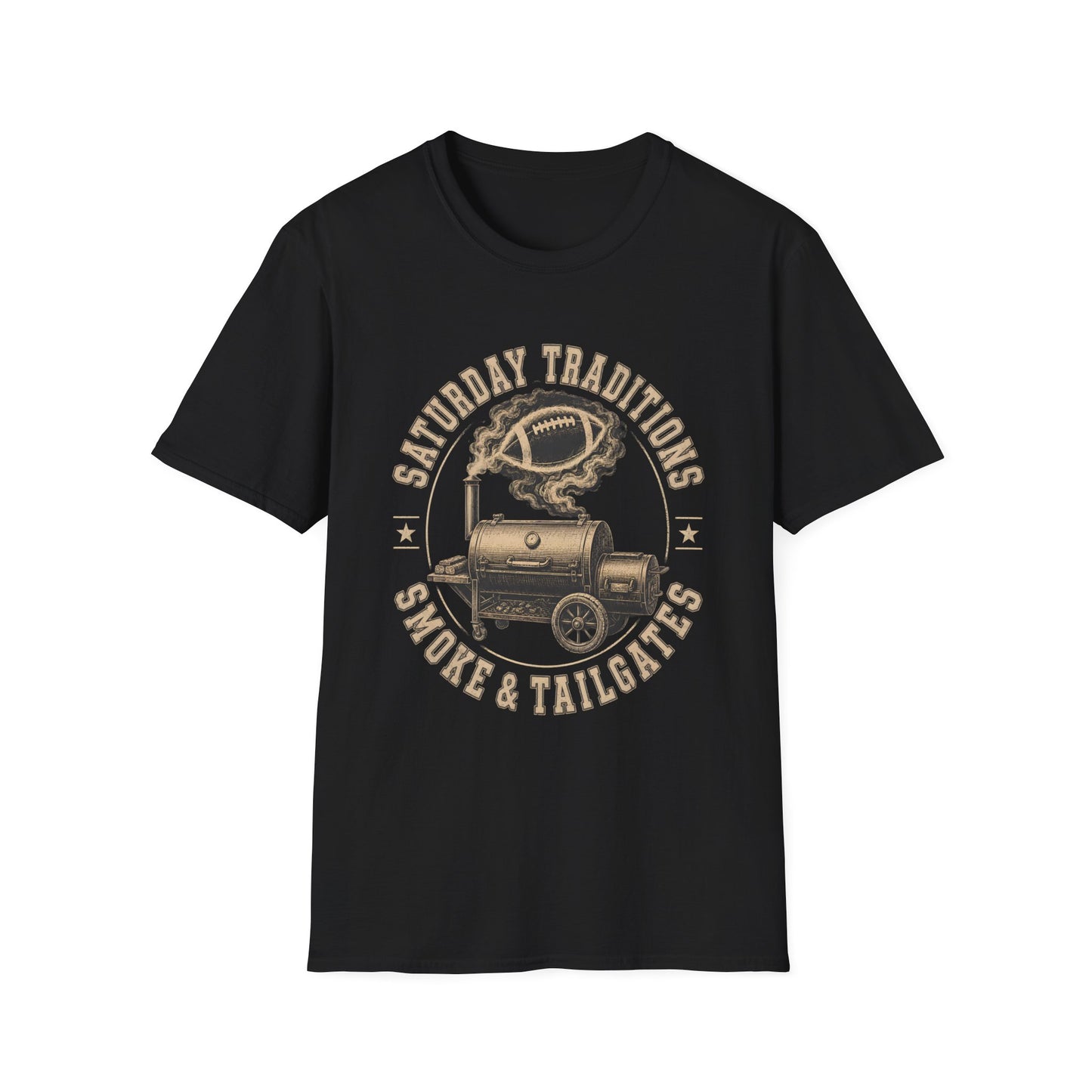 Saturday Traditions Smoke Tailgate Football T-Shirt