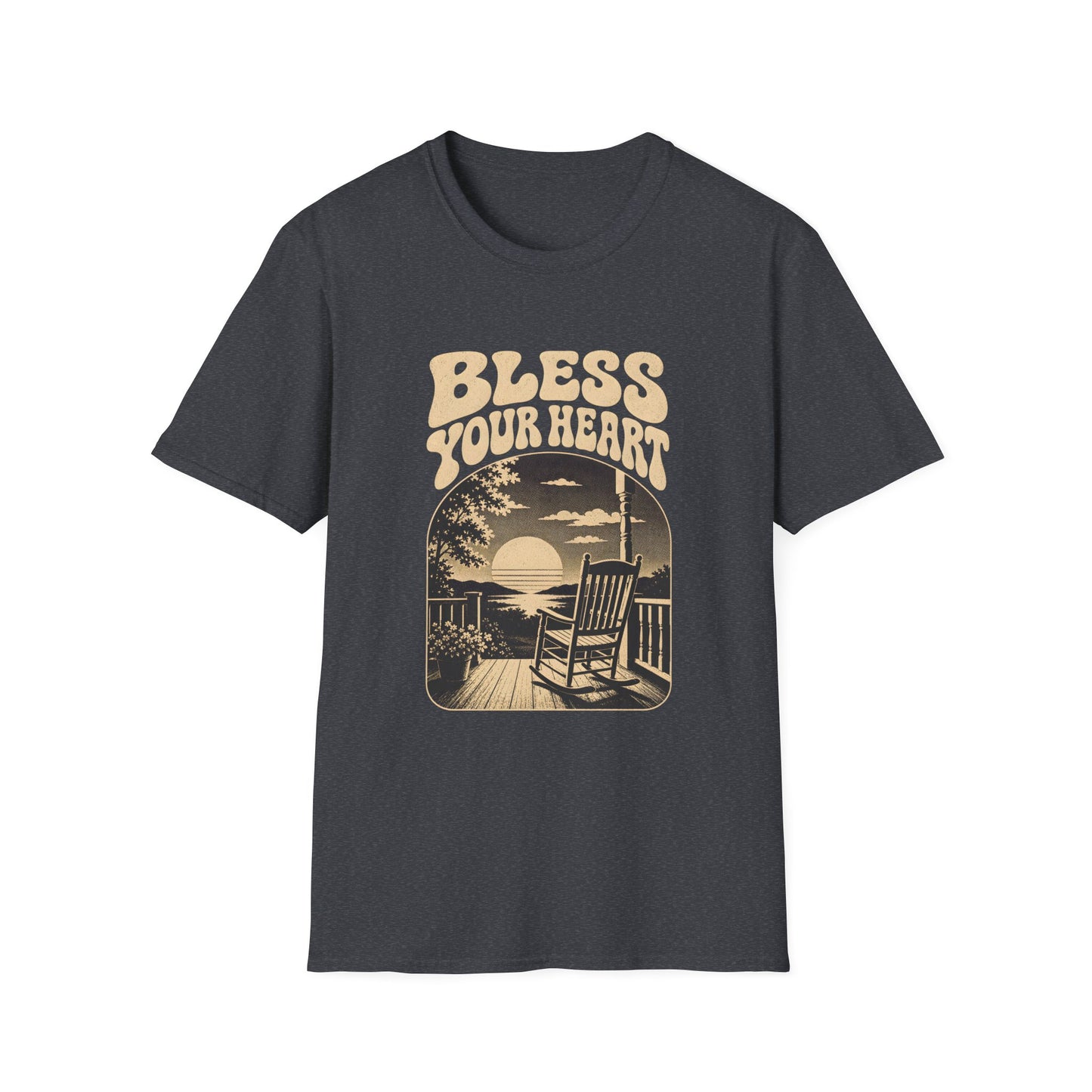 Bless Your Heart Southern Sunset Porch Graphic T-shirt