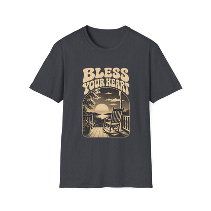 Bless Your Heart Southern Sunset Porch Graphic T-shirt