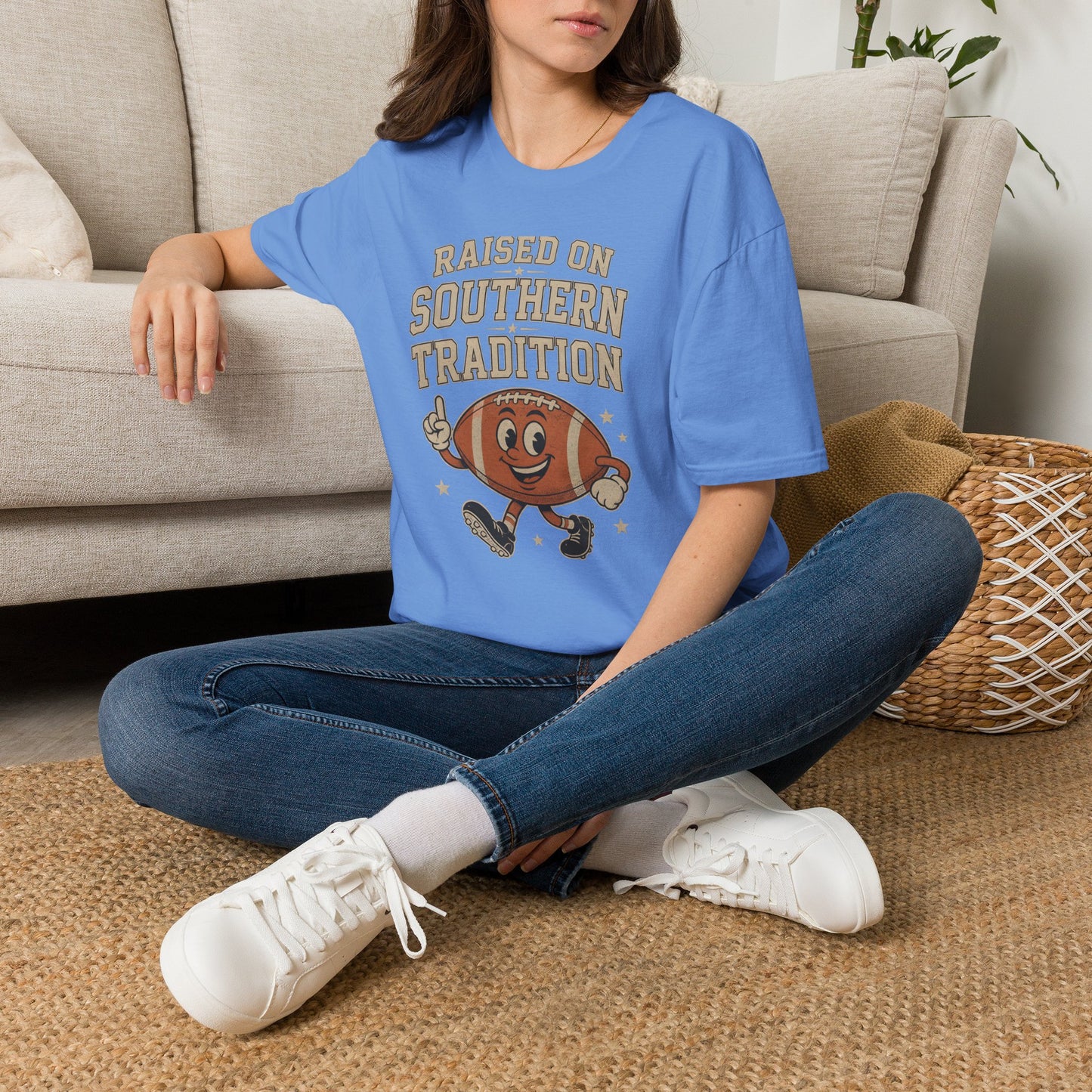 Raised On Southern Tradition Football Fan T-Shirt