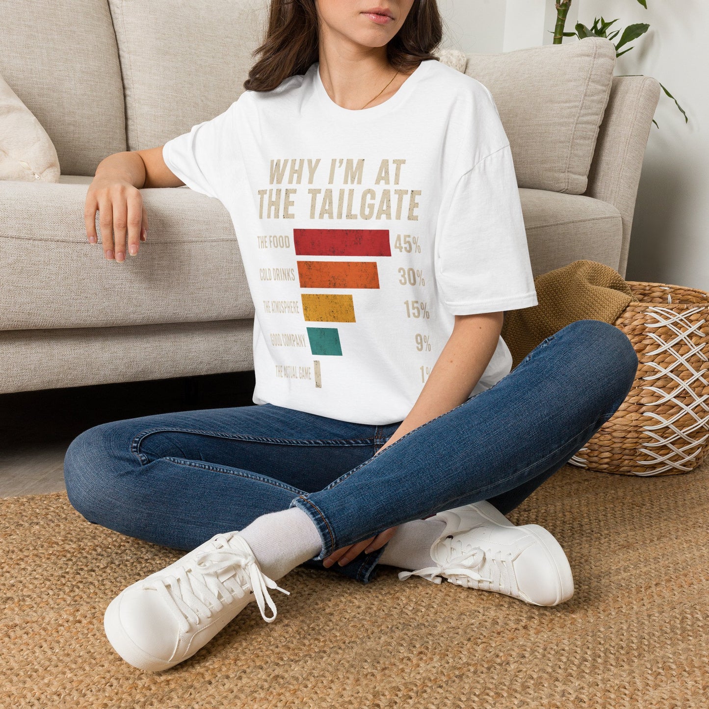 Why Im At The Tailgate Food Drinks Atmosphere T-Shirt