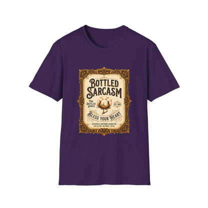 Bottled Sarcasm Vintage Label Graphic T-Shirt