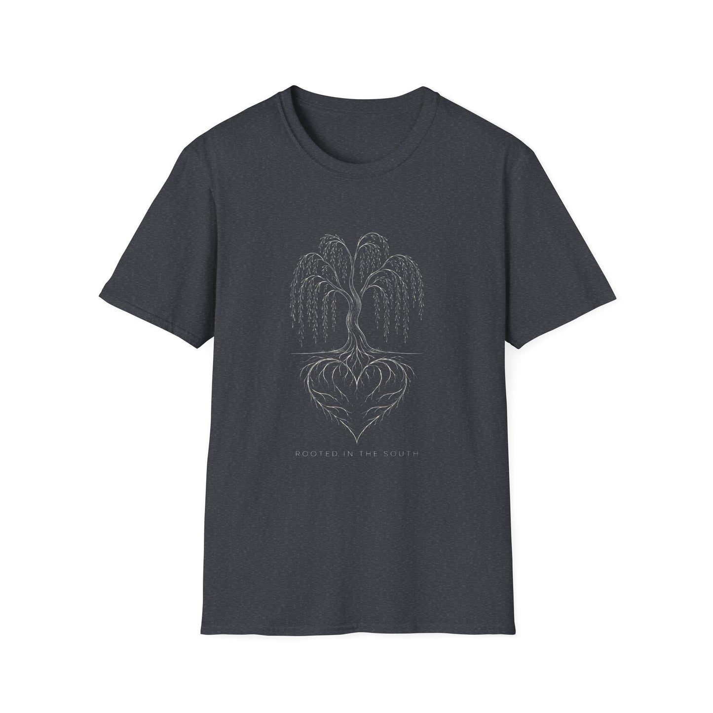 Rooted In The South Willow Tree Heart T-Shirt