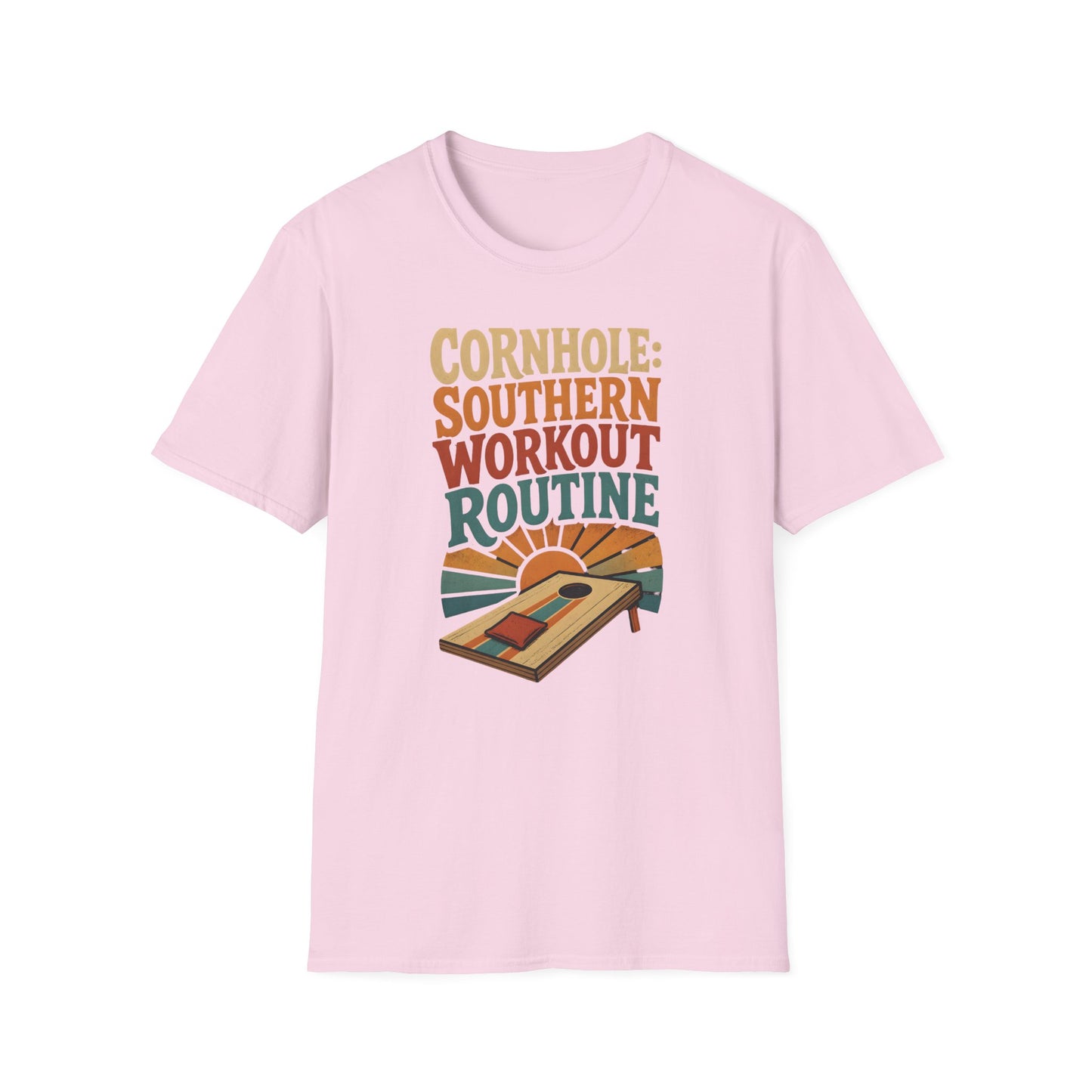 Cornhole Southern Workout Routine Fun T-Shirt