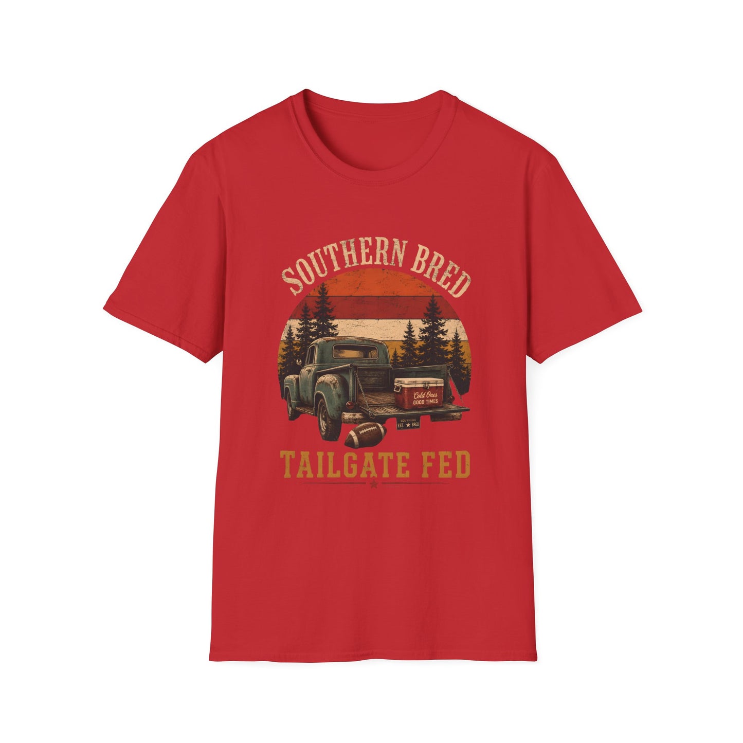 Southern Bred Tailgate Fed Vintage Truck T-Shirt